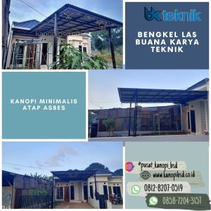 KANOPI MINIMALIS ATAP ASBES 300x300