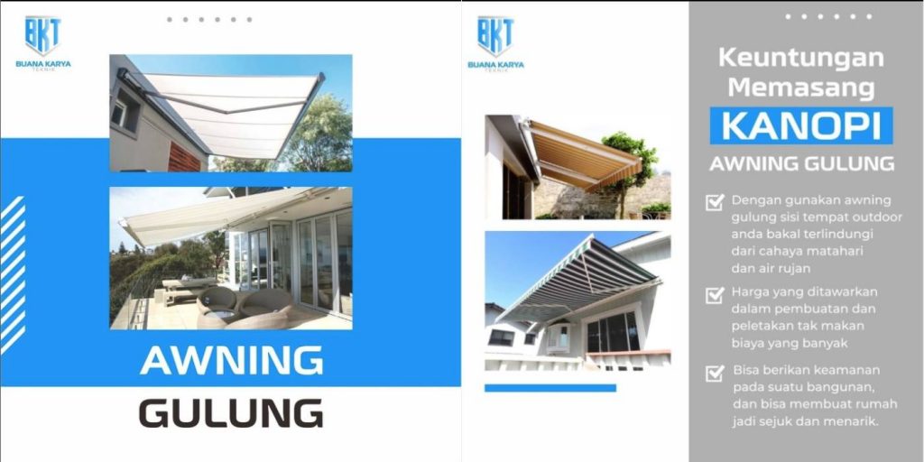 Awning Gulung Kanopi Buka Tutup Kanopi Lipat Bahan Premium Berkualitas Bergaransi Free Survey dan Konsultasi Awning Gulung Jabodetabek 1 1024x512