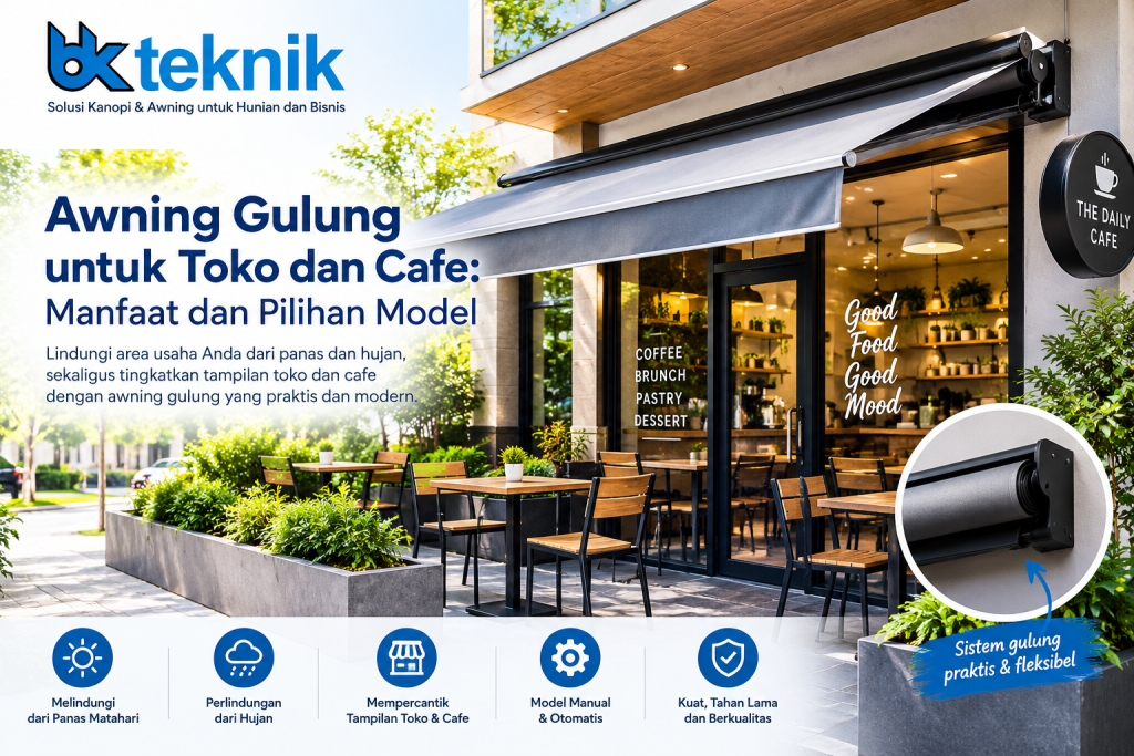 awning gulung cafe